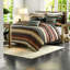 Ensemble de literie réversible en coton rembourré simple TG, maison moderne rustique