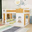 Lit superposé en bois multifonctionnel avec tablettes-727090728