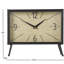 Analogue Iron Mechanical Tabletop Clock Black