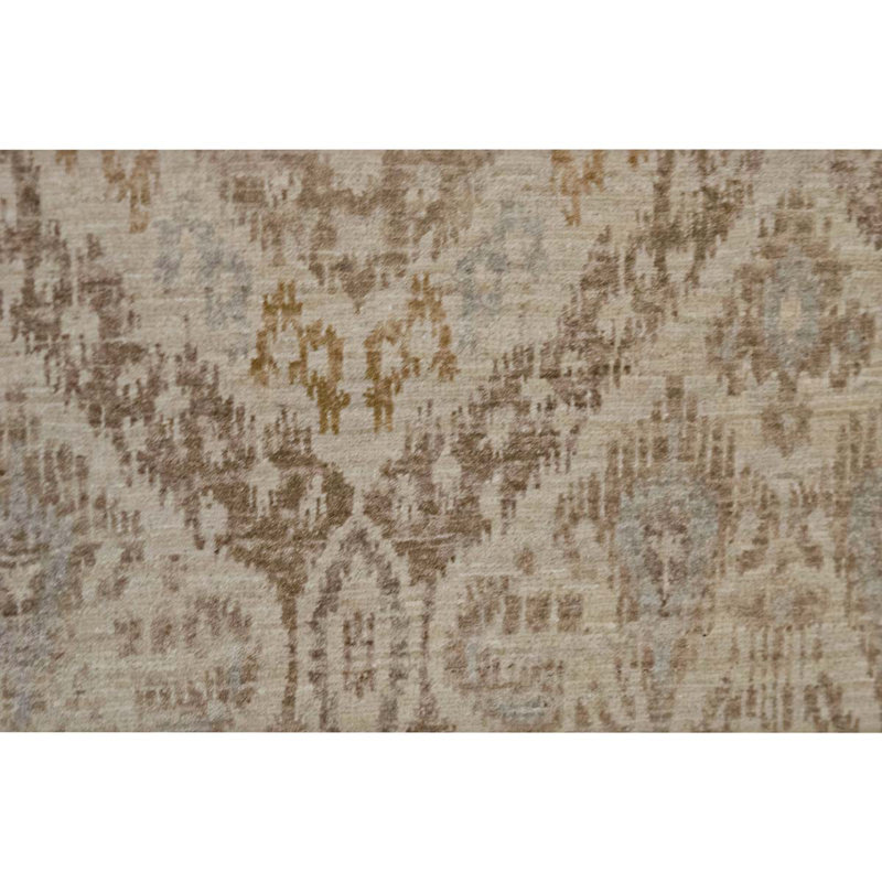 Wool Damask Area Rug