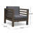Outdoor Acacia Wood Club Chairs with Cushions-1977677695
