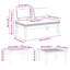  Ensemble de banc de jardin 3 pièces brun et gris foncé et brun-1368035800