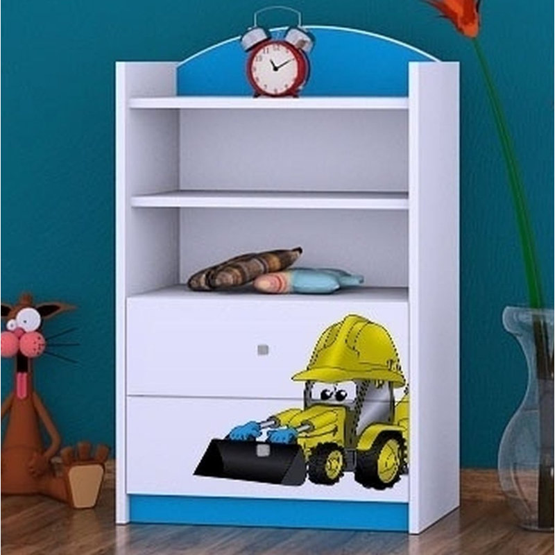 Jocelyn 96cm H Kids Cube, Blue, 92cm H x 60cm W x 34cm D