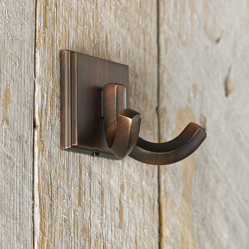 Transitional Metal Wall Hook, Brushed Oil-Rubbed Bronze