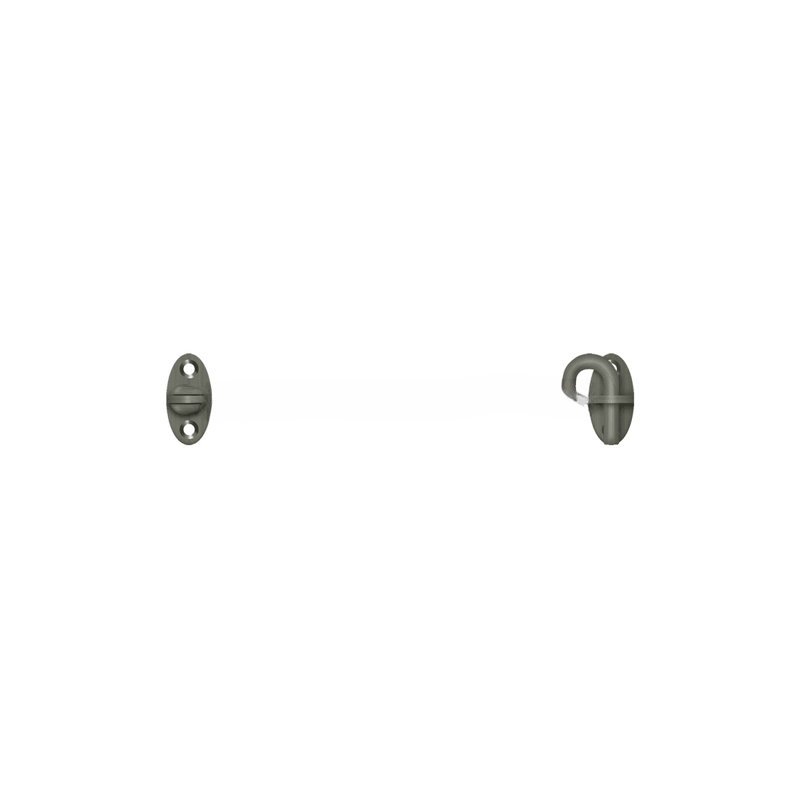 Crochets de cabine Deltana CHK6U15A, 6 po, nickel antique, Nickel antique