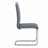 71" Modern Rectangular Dining Set with Geometric Metal Base and Faux Leather Cantilever Chairs-2024076326-2024076505
