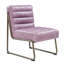 Fauteuil d'appoint, cuir fleur Gisteria