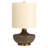 Stoneware Table Lamp with Elongated Drum Shade