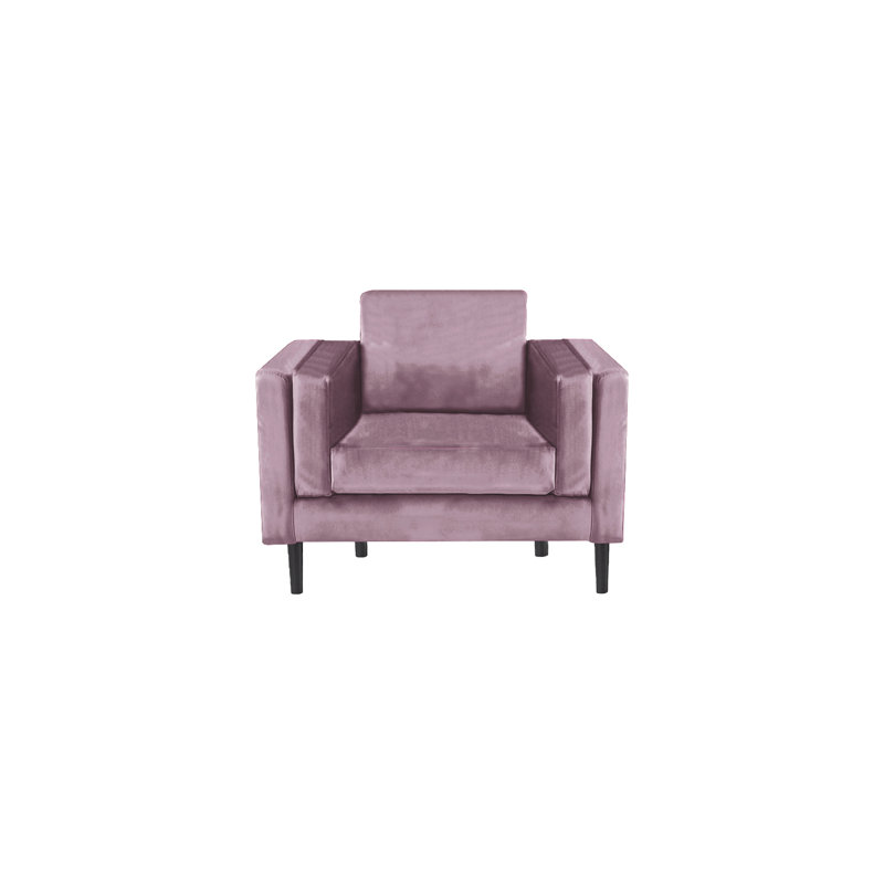 Deavian Velvet Armchair, Lavender