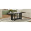 Table de salle à manger extensible de 82 po avec table à tréteaux et dessus amovible 12 po Topmax Rustic-398453512