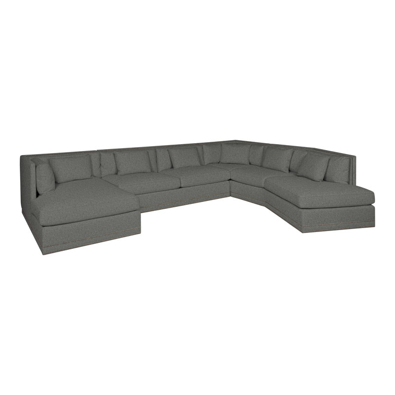 Michael Weiss 4-Piece Steadman II Sectional, Ian Pewter, Yes