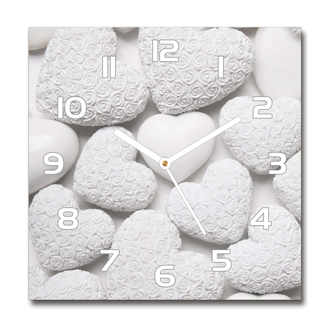 Analoge Wanduhr Jo-Ellen Hearts 60 cm Geräuschlos