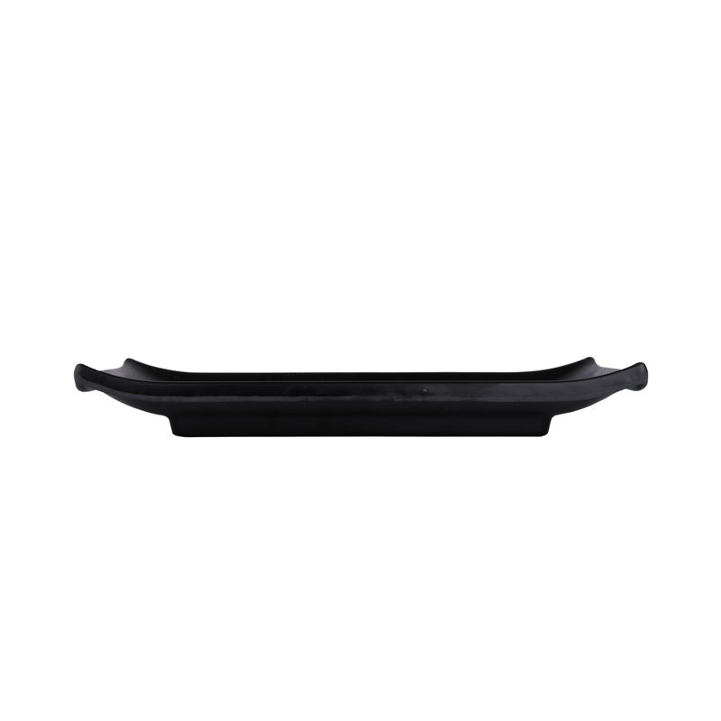Elite Global Solutions Zen Melamine Platter, Black