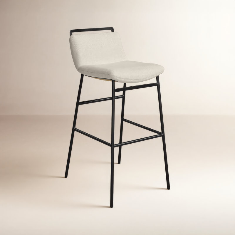 Mylo Upholstered Counter Stool, Bar Stool (28.25" Seat Height)