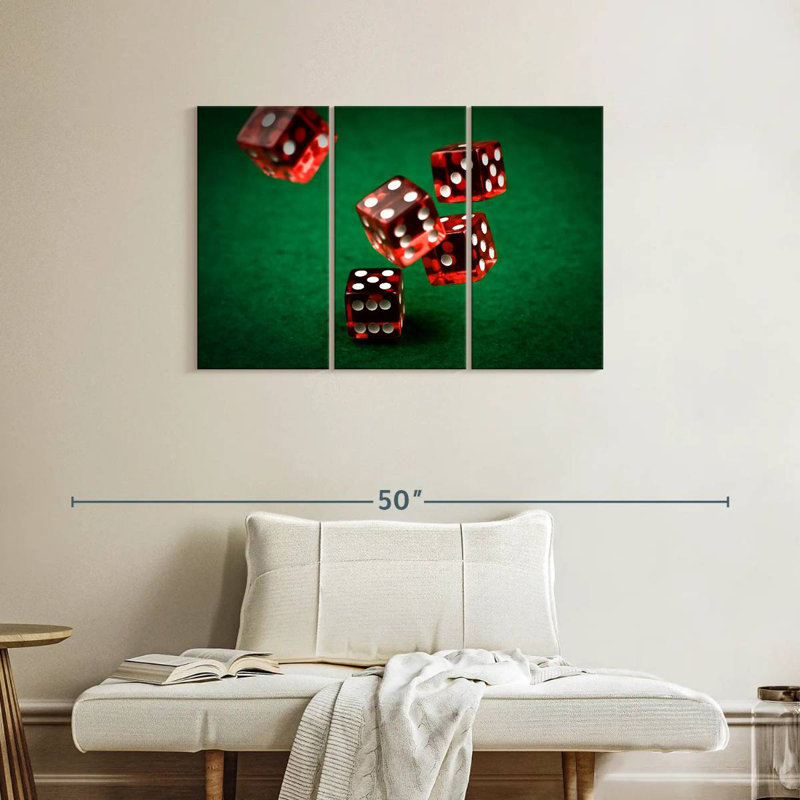 Senne Roll The Red Dice, 24" H x 38" W