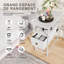 Modern Side Table With Drawer, Open Shelf, USB & Type-C Charging Ports, EU Socket, 30 × 60 × 62 cm-87014470