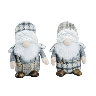 Ensemble 2 pièces de gnomes écossais gris