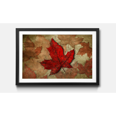 Streetart The Fall 1 Piece Single Picture Frame Wall Art