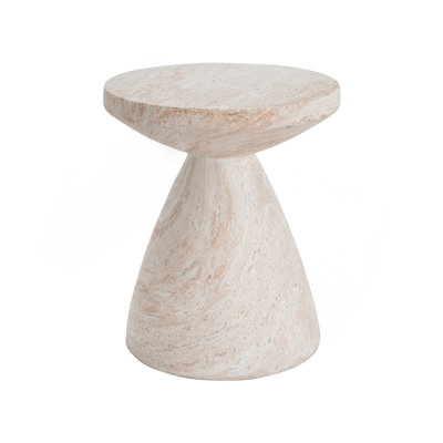 Outdoor/Indoor Lightweight Concrete Side Table