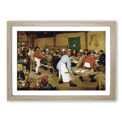 Wedding by Pieter Bruegel the Elder - Picture Frame Painting