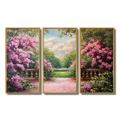 Ensemble de salon lilas dans la campagne française I - Lilas