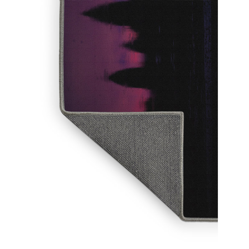 Tapis noir / mauve, Rectangle 2 pi x 4 pi