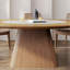 Tables de salle à manger rondes en bois massif avec plateau tournant-860150351
