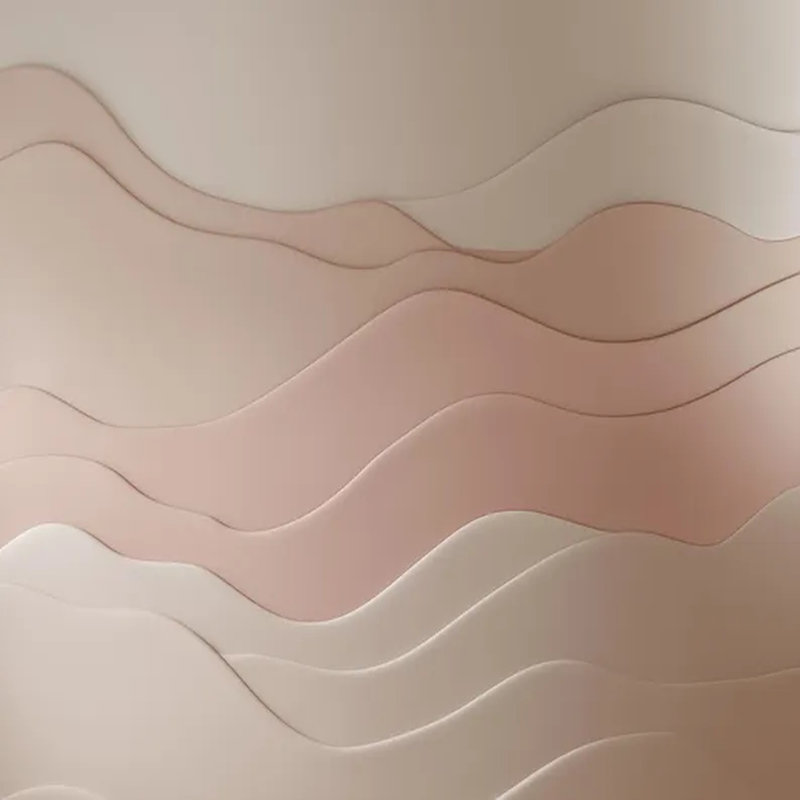 Soft Blush Flow, 105.96" L x 138" W