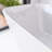 59 In. X 28 In. Freestanding Acrylic Soaking Bathtub In Glossy White With Chrome Reversible Drain