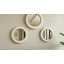 Miroir mural rond arrondi avec miroirs de différentes tailles - Miroir décoratif idéal pour le meuble-lavabo ou le vestibule - Grand miroir mural qui complète le décor du salon - ensemble de 3, blanc