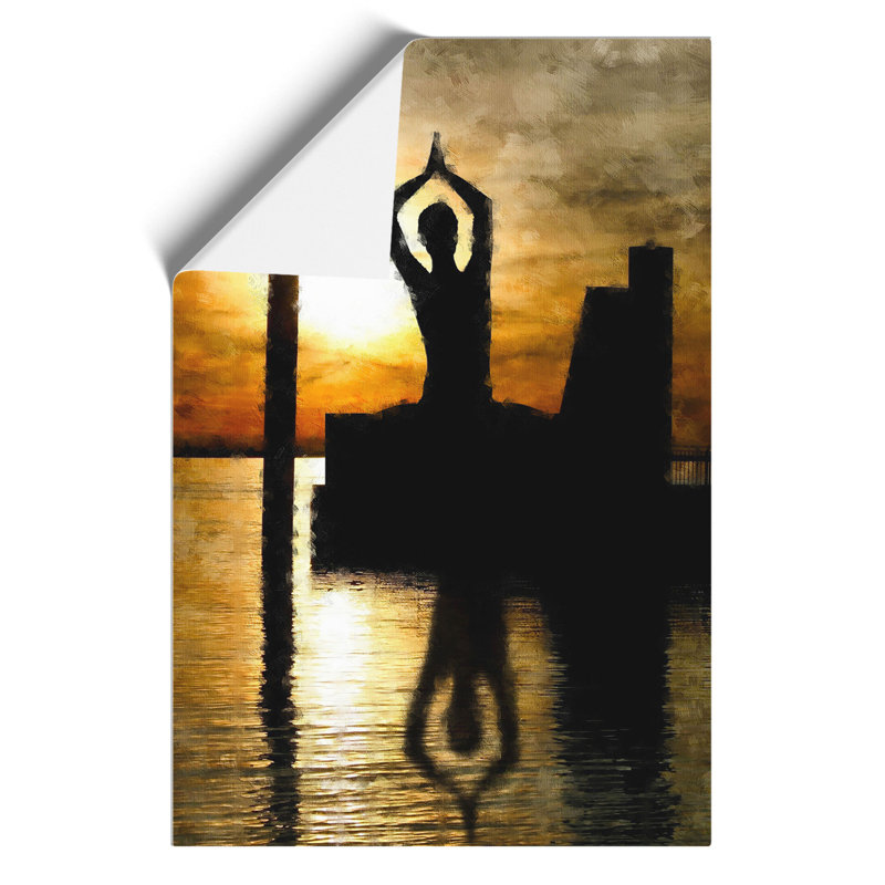 Yoga Meditation Painting - Frameless Print, 42cm H x 30cm W x 0.1cm D