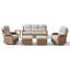 Ensemble de conversation de jardin en rotin pour 5 personnes avec repose-pieds-1149296226-1274454154