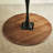 Walnut+Black Round Solid Wood Dining table-118760529
