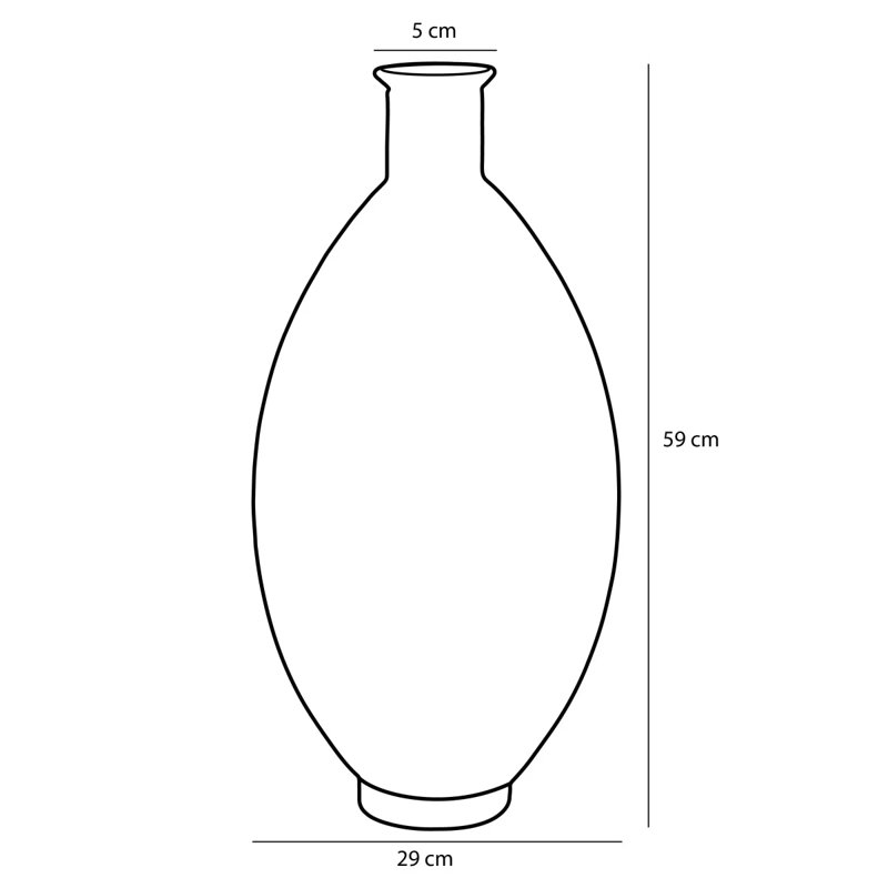 Alkes Glass Table Vase