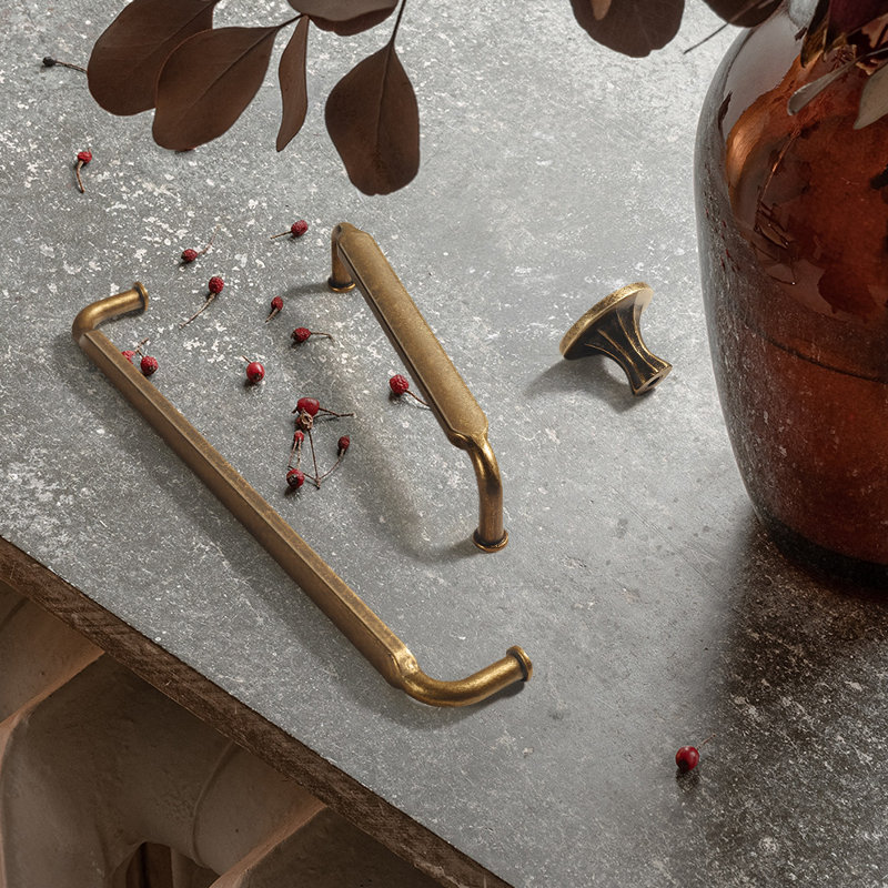 Antique Brass 5-Inch Arch Cabinet Bar Pull