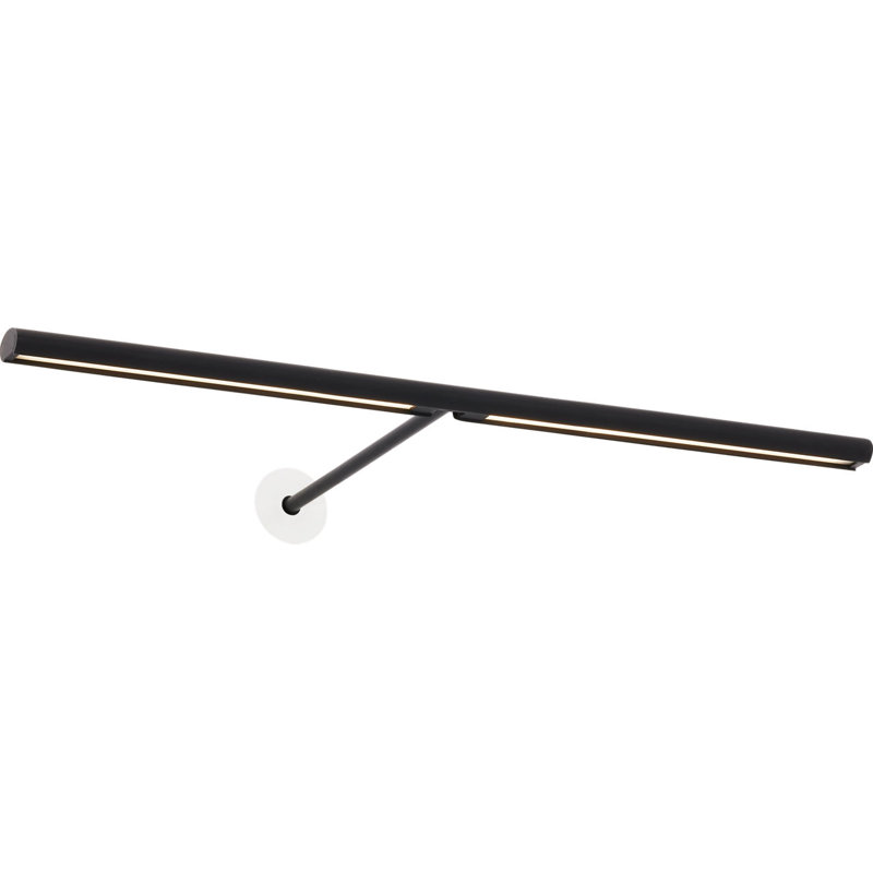 Plural Dome Picture Light, Nightshade Black, 0.5" H x 18" W x 8.9" D, 13.5