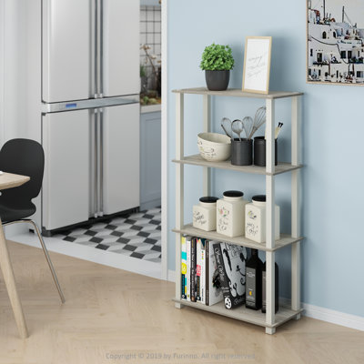 Johnston 4 Tier Toolless Assembly Shelving Unit Bookcase