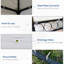 Pavillon de jardin 10 pi x 13 pi, double toit blanc crème - pour le jardin, la pelouse, la terrasse, idéal pour la terrasse