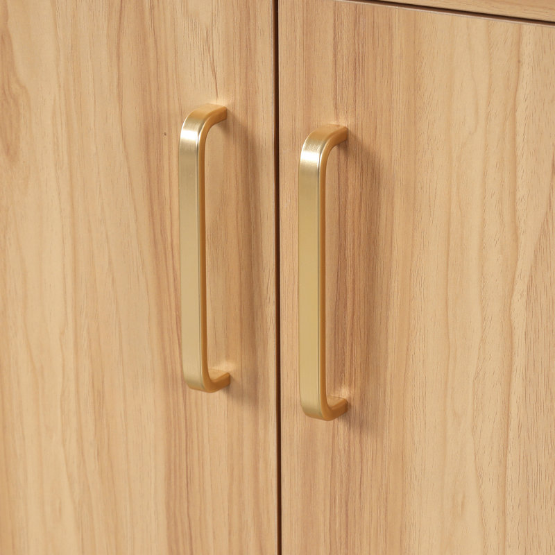 Meuble-lavabo 30 po avec lavabo, armoire multifonctionnelle avec portes et tiroir, panneau de fibres à densité moyenne, naturel