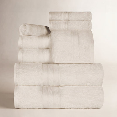 8-Piece Combed Cotton Towel Set