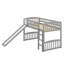 Lit mezzanine simple avec glissade