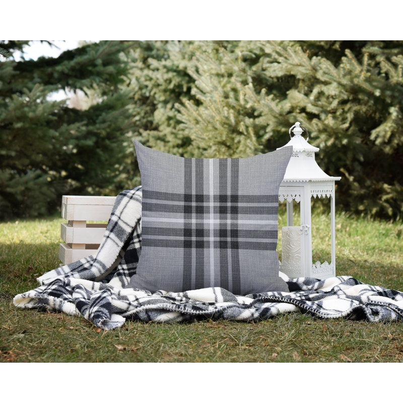 Coussin intérieur / extérieur Brady, L 15 po x H 15 po, Gris