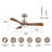 42" 3-Blade LED Standard Ceiling Fan with Remote Control and Light Kit for Living Room