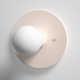 Single Light Ceramic Dimmable Flush Mounted Sconce