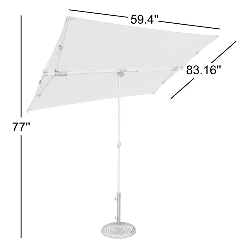 Parasol rectangulaire 5" x 7" Market, Pierre