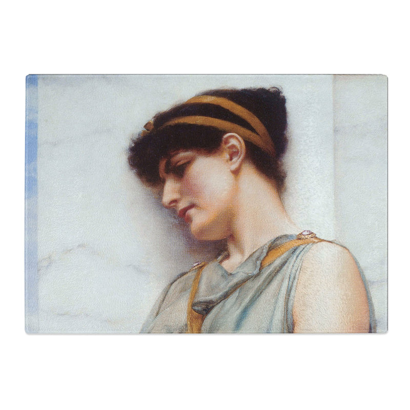 Pompeian Girl by John William Godward Chopping Board, 0.4cm H x 20cm W x 28.5cm L