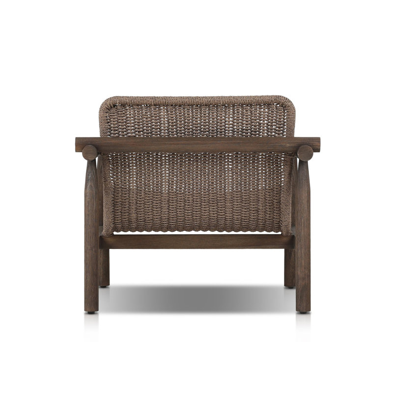 Dume Outdoor Chair, Dark Gray/Dark Brown