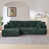 Chenille vert foncé est en rupture de stock