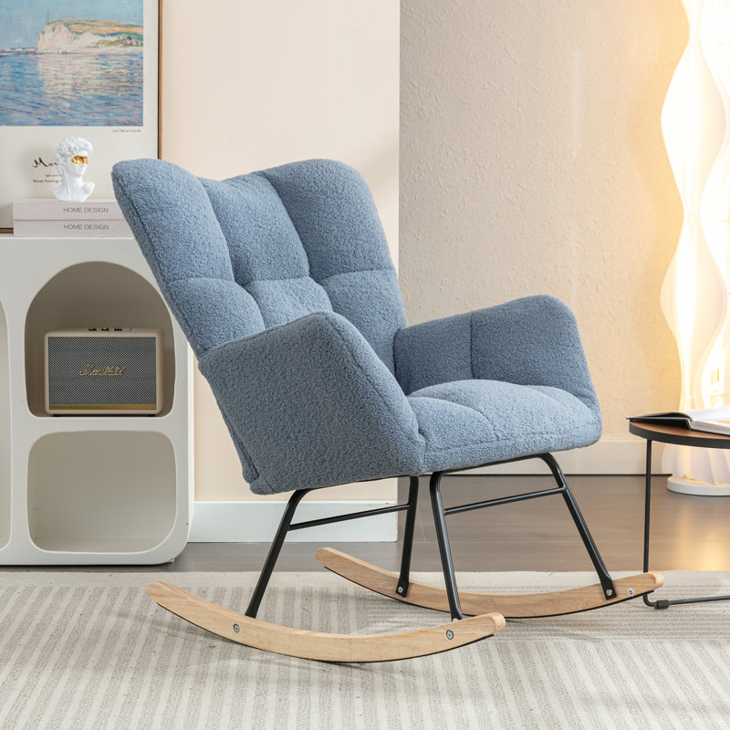 Chaise berçante, Bleu