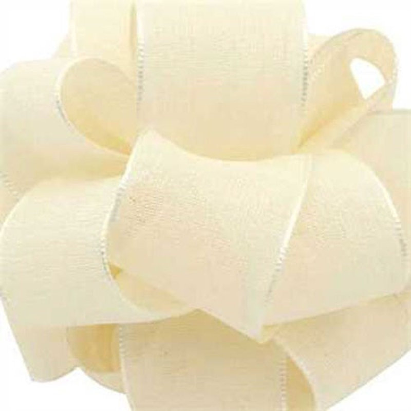 1,5 po (x) ruban de thégane blanc antique X25Yds, Blanc antique